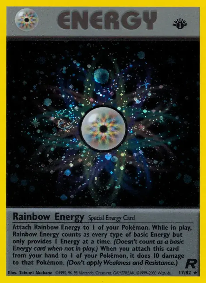 Rainbow Energy Single: Pokemon Team Rocket Einzelkarte