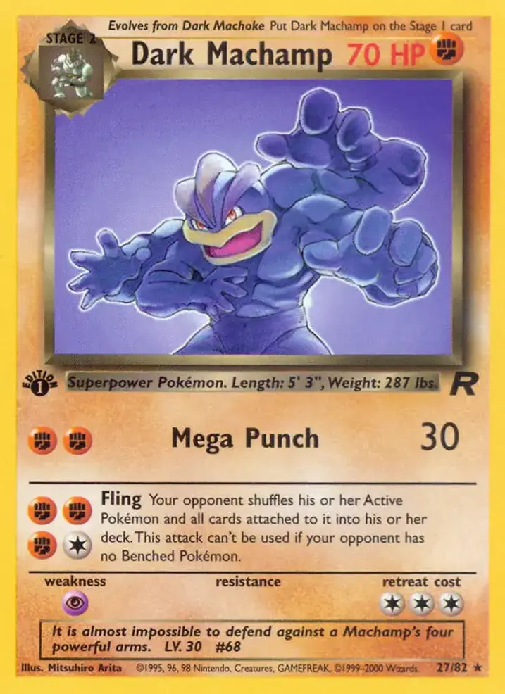 Dark Machamp  Single: Pokemon Team Rocket Einzelkarte