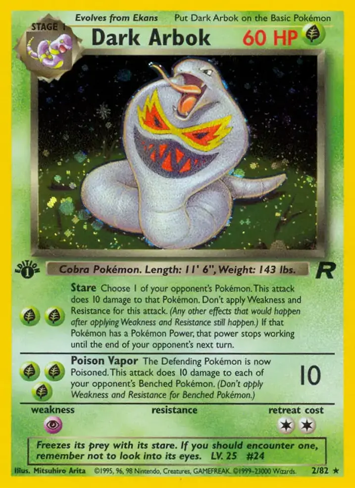 Dark Arbok  Single: Pokemon Team Rocket Einzelkarte
