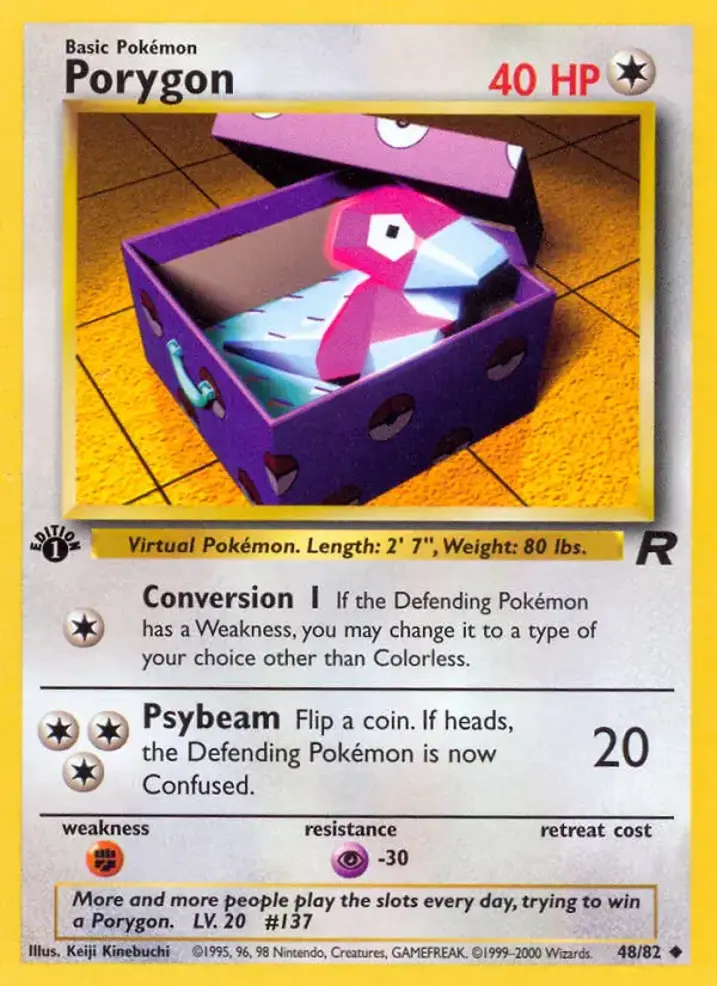 Porygon  Single: Pokemon Team Rocket Einzelkarte