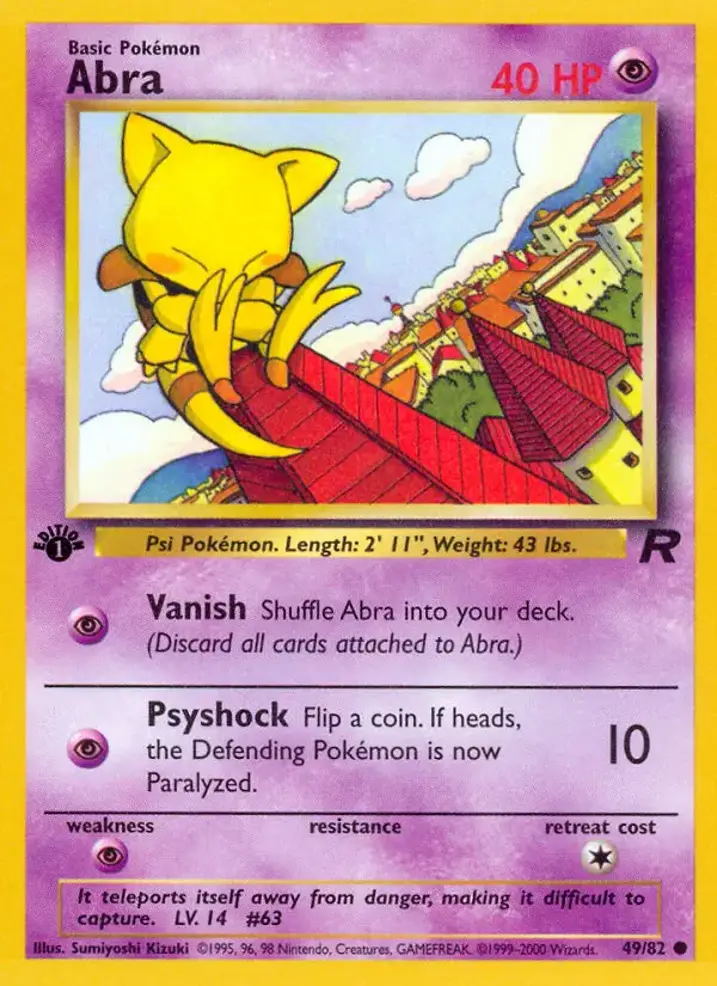 Abra  Single: Pokemon Team Rocket Einzelkarte