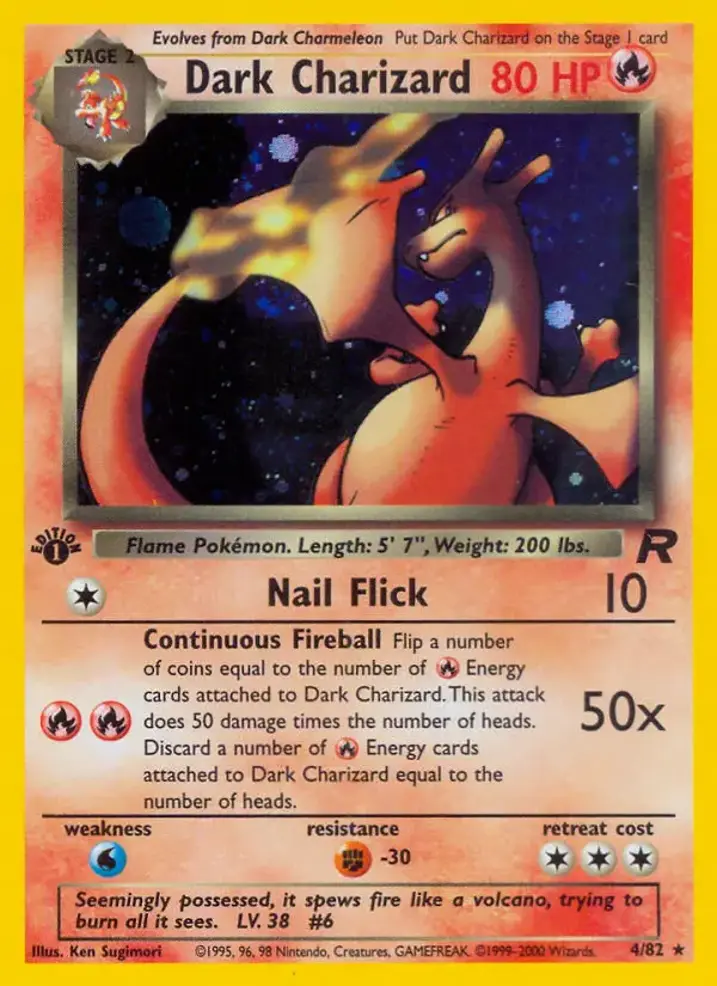 Dark Charizard  Single: Pokemon Team Rocket Einzelkarte