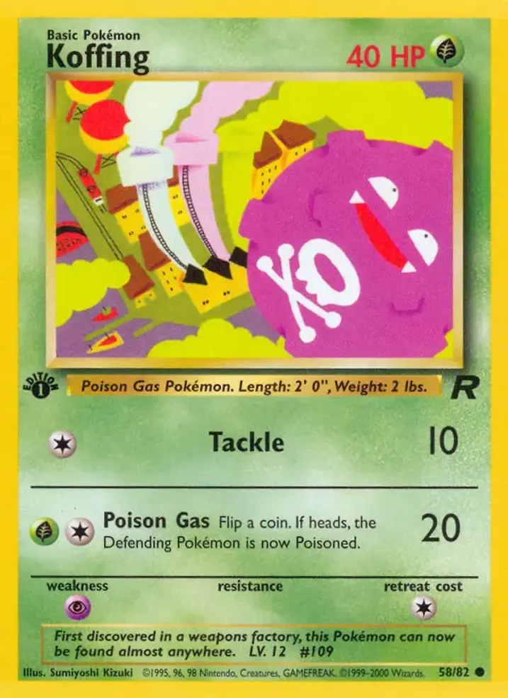 Koffing  Single: Pokemon Team Rocket Einzelkarte