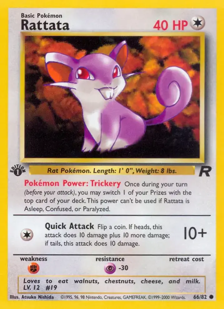 Rattata  Single: Pokemon Team Rocket Einzelkarte