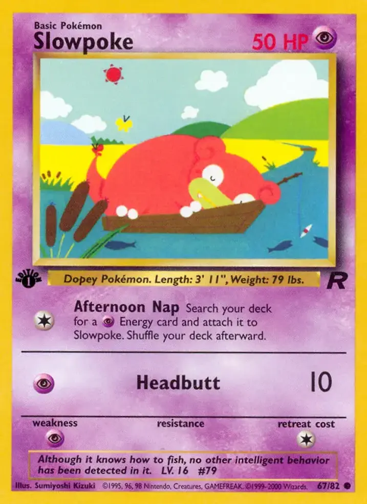 Slowpoke  Single: Pokemon Team Rocket Einzelkarte