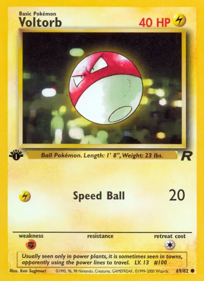 Voltorb  Single: Pokemon Team Rocket Einzelkarte