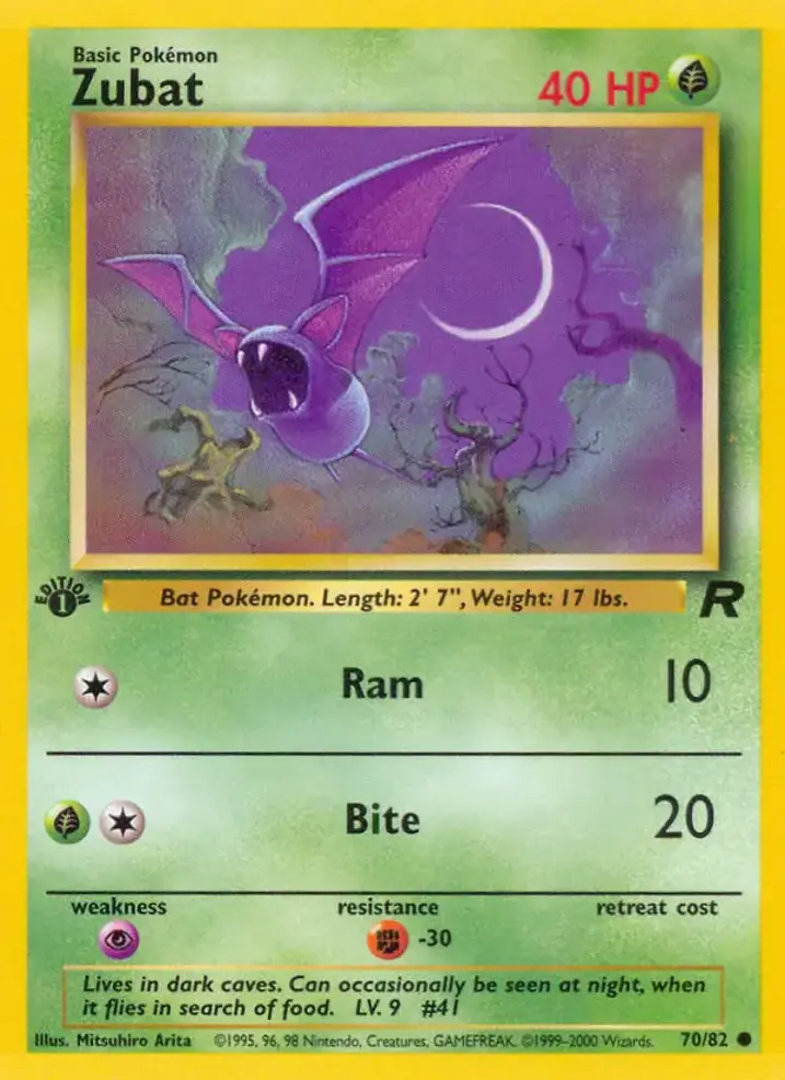 Zubat  Single: Pokemon Team Rocket Einzelkarte
