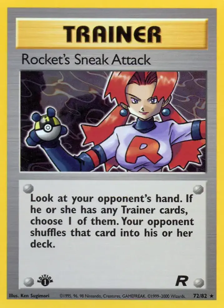 Rocket's Sneak Attack Single: Pokemon Team Rocket Einzelkarte