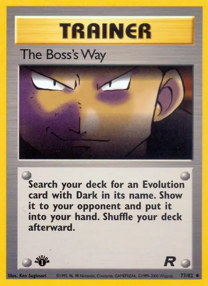 The Boss's Way Single: Pokemon Team Rocket Einzelkarte