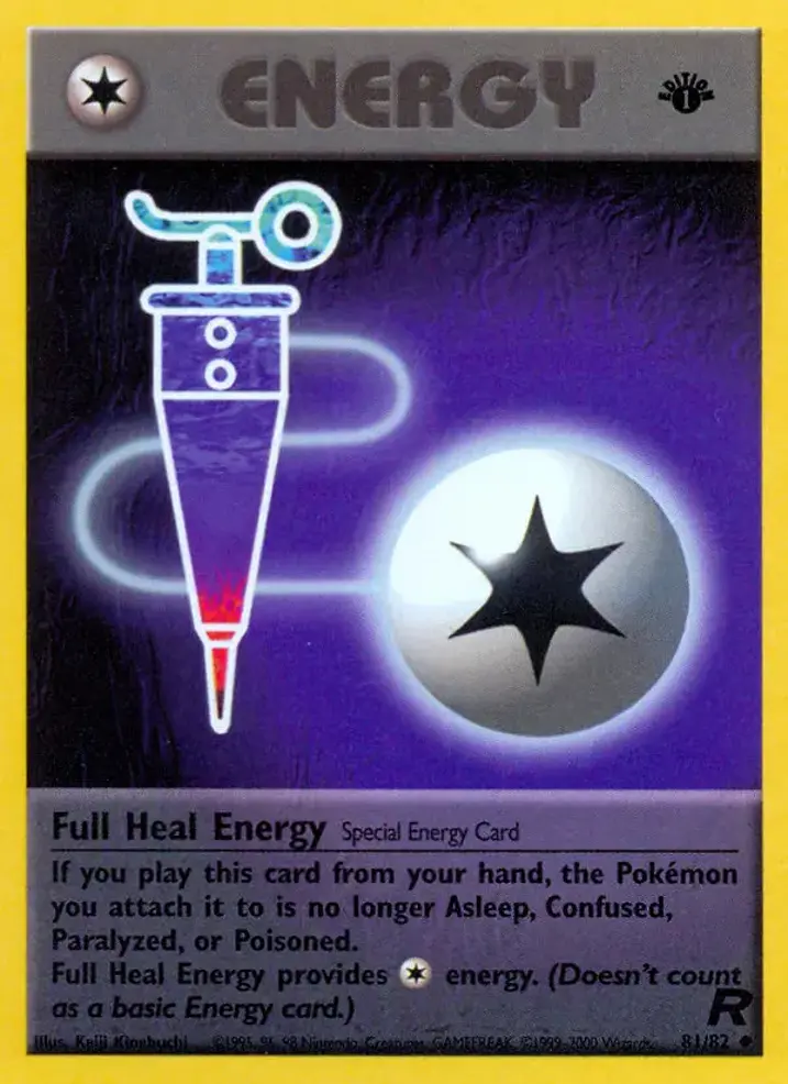 Full Heal Energy Single: Pokemon Team Rocket Einzelkarte