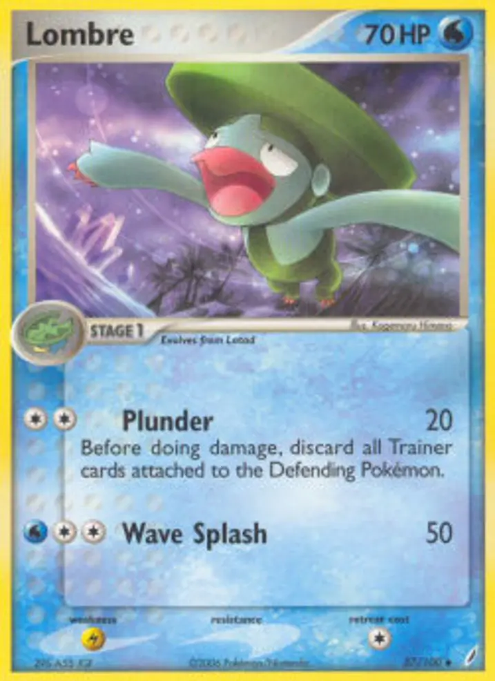 Lombre  Single: Pokemon EX Crystal Guardians Einzelkarte