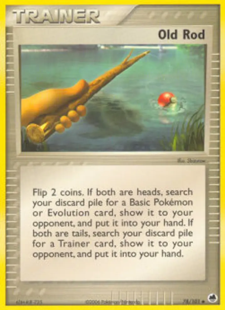 Old Rod Single: Pokemon EX Dragon Frontiers Einzelkarte
