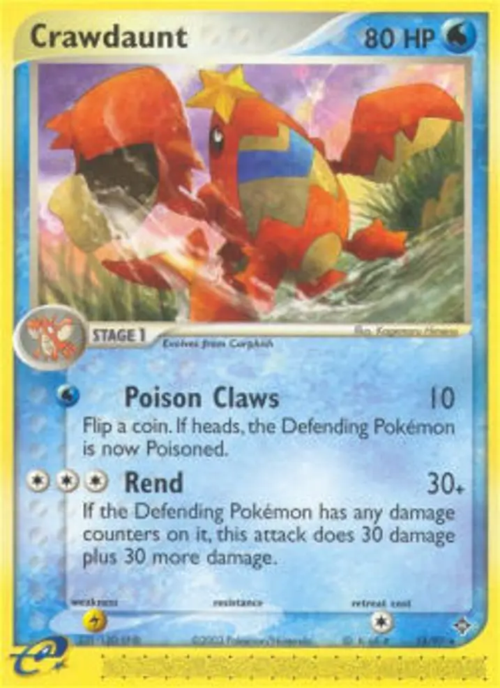 Crawdaunt  Single: Pokemon EX Dragon Einzelkarte