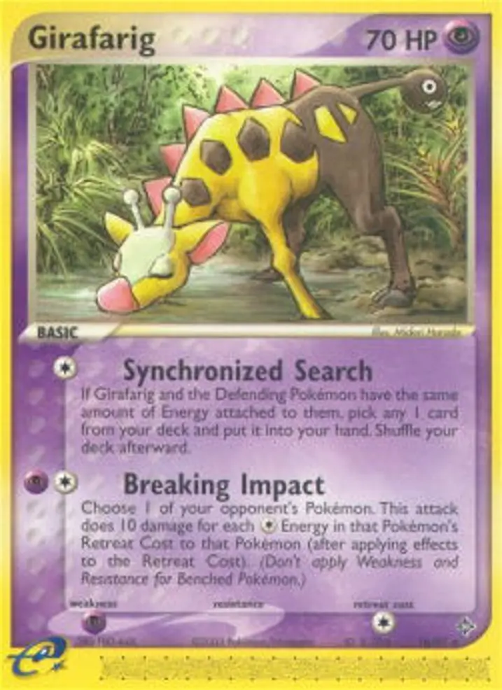 Girafarig  Single: Pokemon EX Dragon Einzelkarte