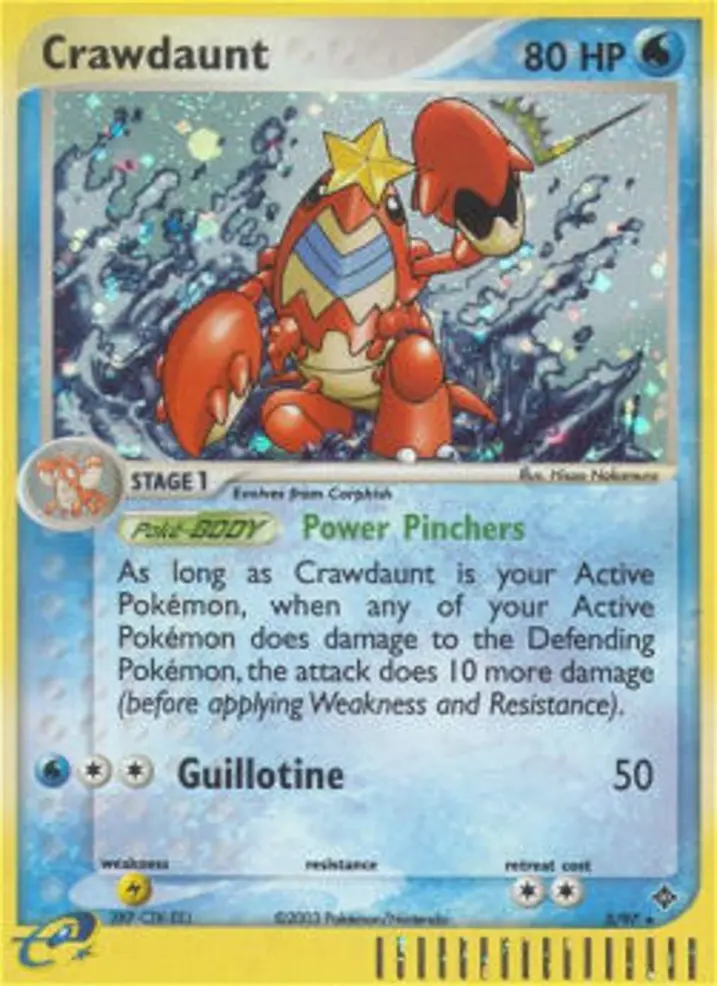 Crawdaunt  Single: Pokemon EX Dragon Einzelkarte