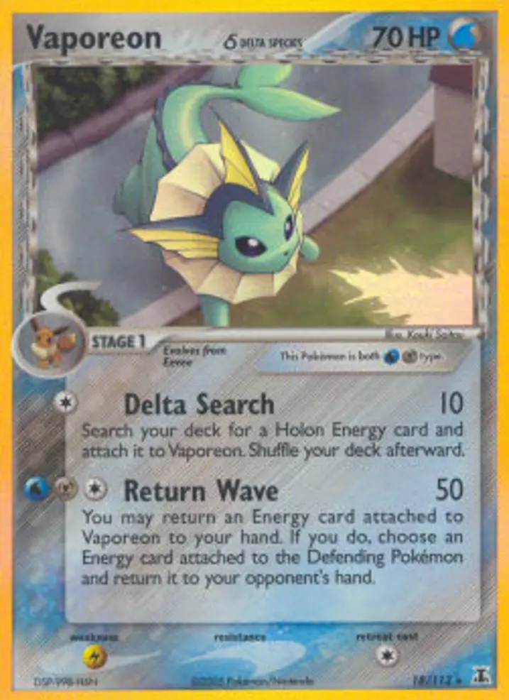 Vaporeon δ Delta Species 