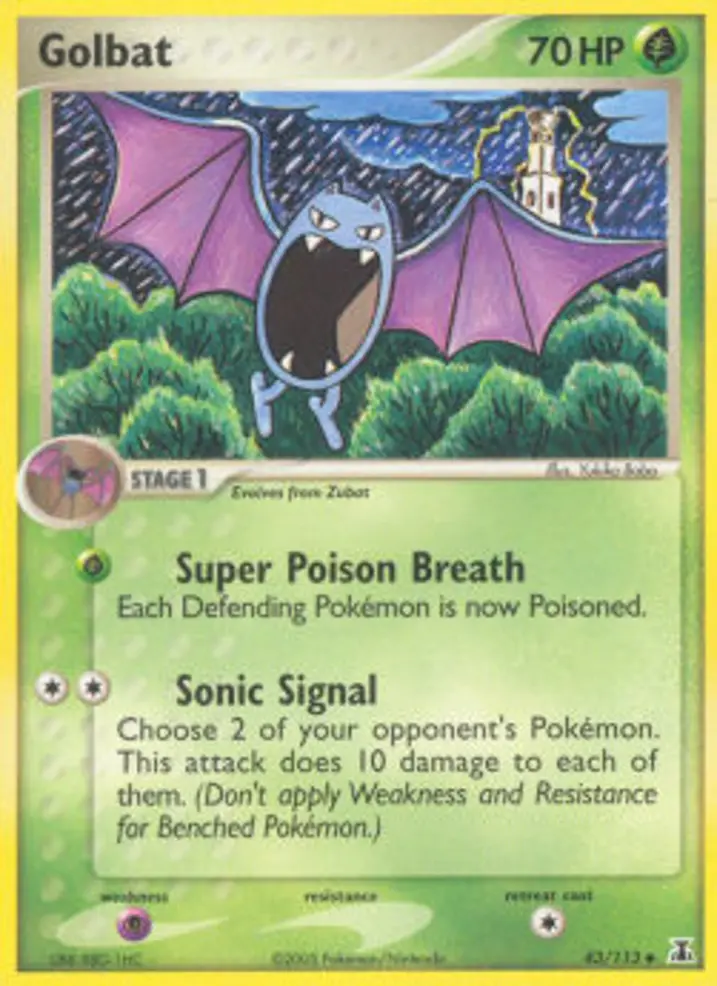 Golbat  Single: Pokemon EX Delta Species Einzelkarte