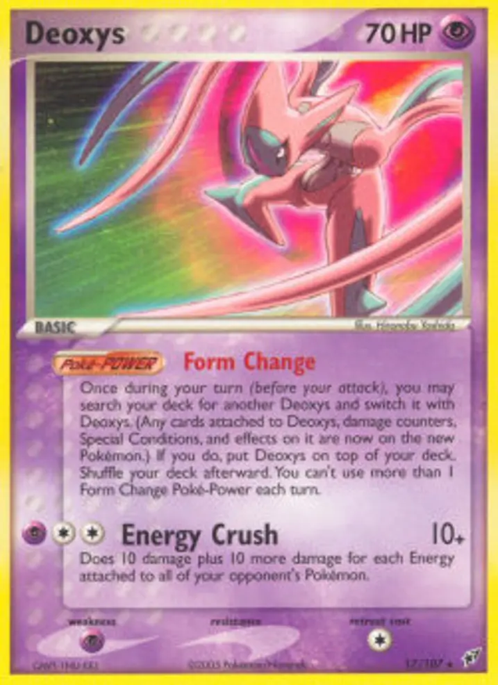 Deoxys  Single: Pokemon EX Deoxys Einzelkarte