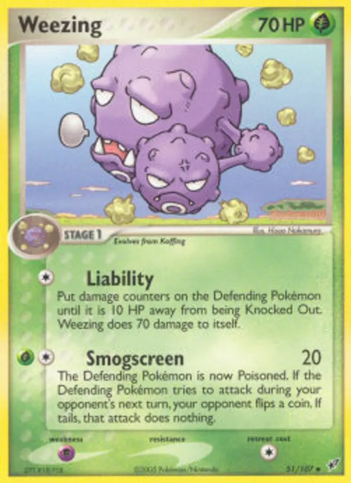 Weezing  Single: Pokemon EX Deoxys Einzelkarte
