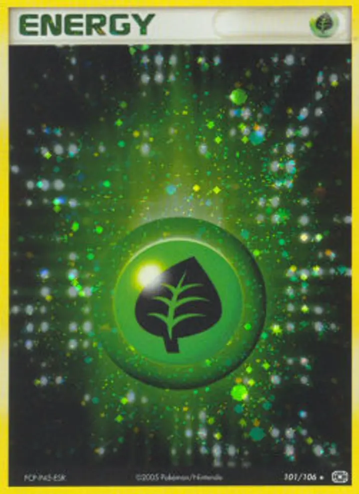 Grass Energy Single: Pokemon EX Emerald Einzelkarte