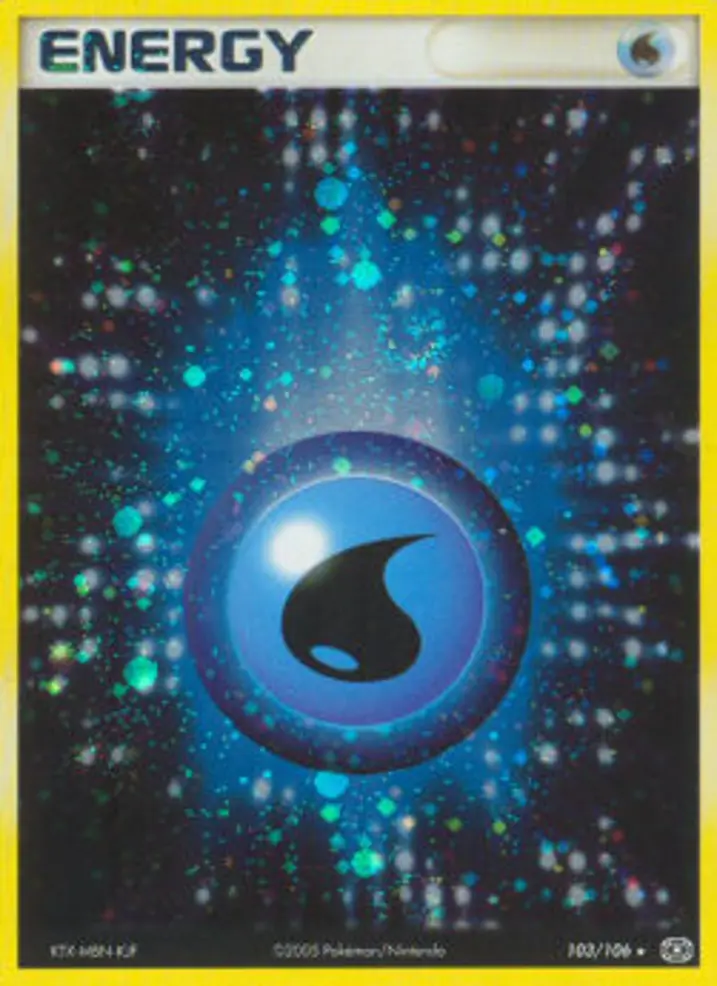 Water Energy Single: Pokemon EX Emerald Einzelkarte