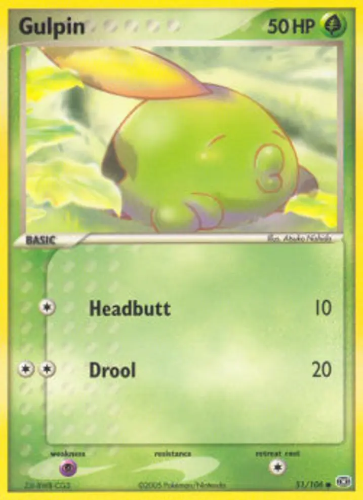 Gulpin  Single: Pokemon EX Emerald Einzelkarte