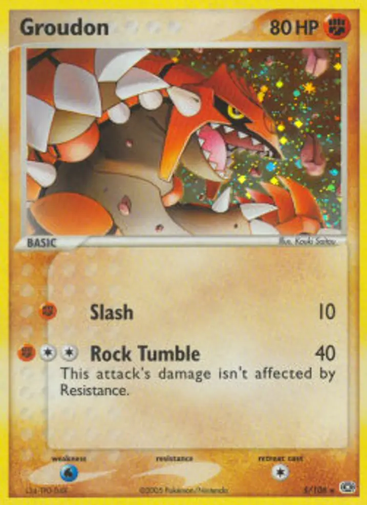 Groudon  Single: Pokemon EX Emerald Einzelkarte