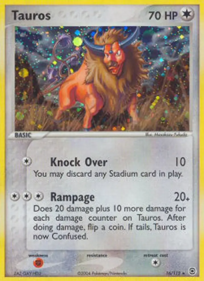 Tauros  Single: Pokemon EX FireRed & LeafGreen Einzelkarte
