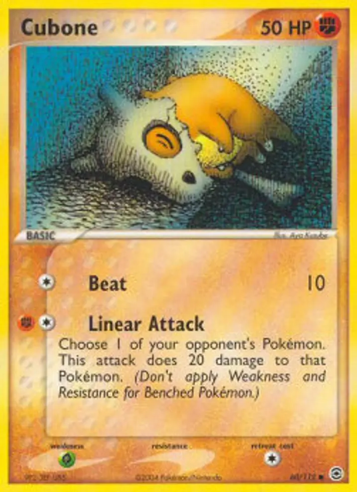 Cubone  Single: Pokemon EX FireRed & LeafGreen Einzelkarte