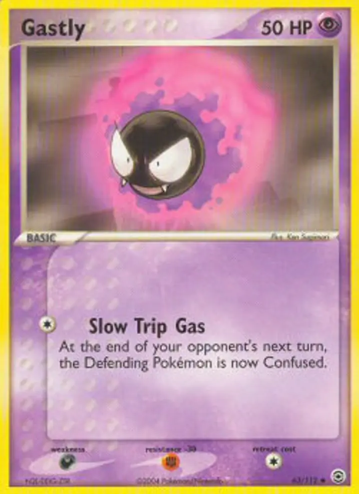 Gastly  Single: Pokemon EX FireRed & LeafGreen Einzelkarte