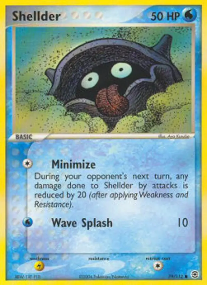 Shellder  Single: Pokemon EX FireRed & LeafGreen Einzelkarte