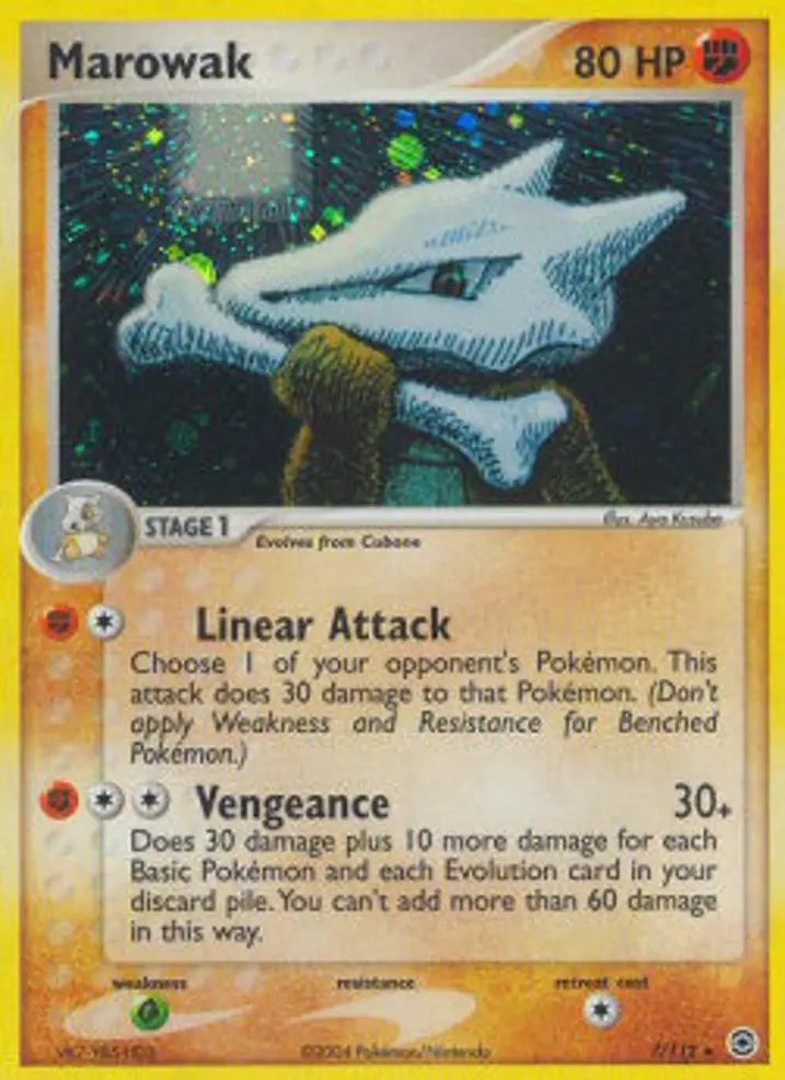 Marowak  Single: Pokemon EX FireRed & LeafGreen Einzelkarte