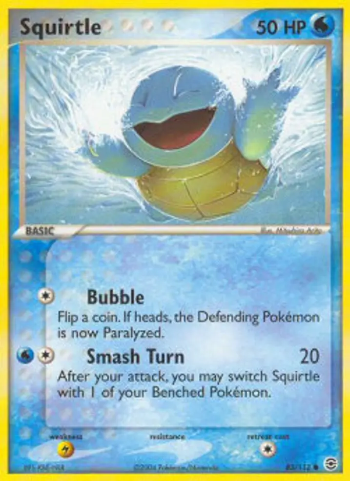 Squirtle  Single: Pokemon EX FireRed & LeafGreen Einzelkarte