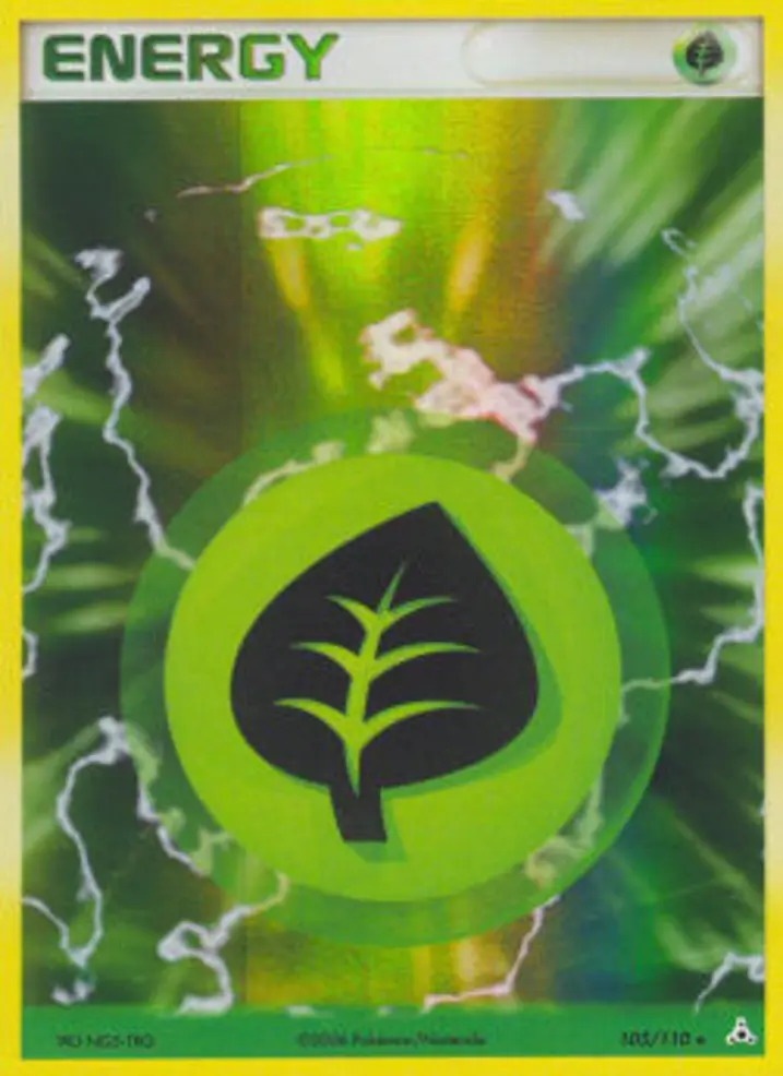 Grass Energy Single: Pokemon EX Holon Phantoms Einzelkarte