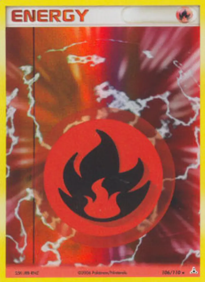 Fire Energy Single: Pokemon EX Holon Phantoms Einzelkarte