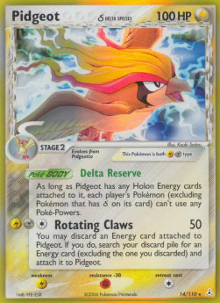 Pidgeot δ Delta Species 