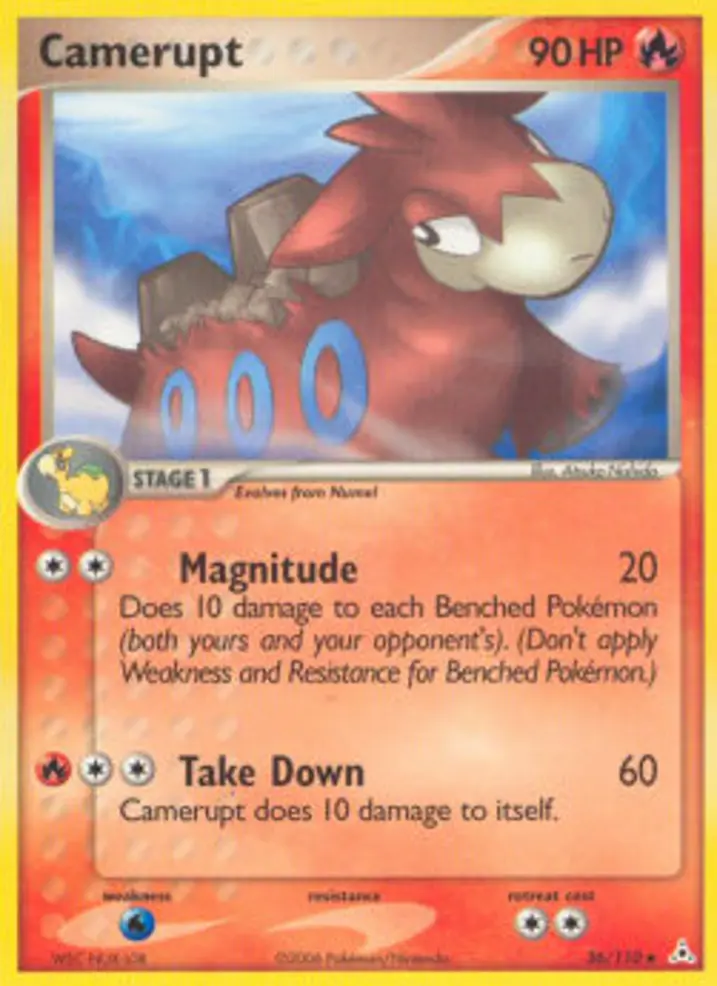 Camerupt  Single: Pokemon EX Holon Phantoms Einzelkarte