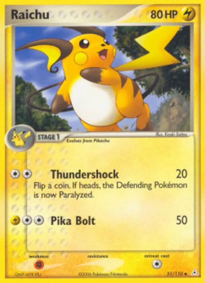 Raichu  Single: Pokemon EX Holon Phantoms Einzelkarte