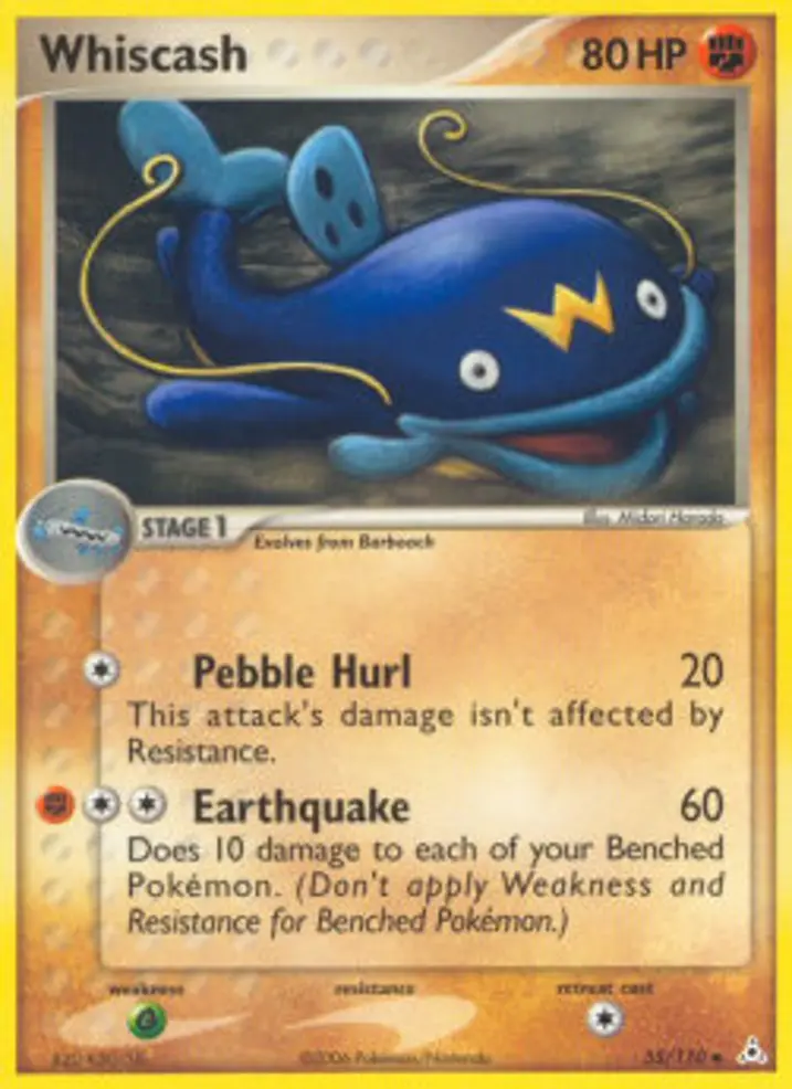 Whiscash  Single: Pokemon EX Holon Phantoms Einzelkarte