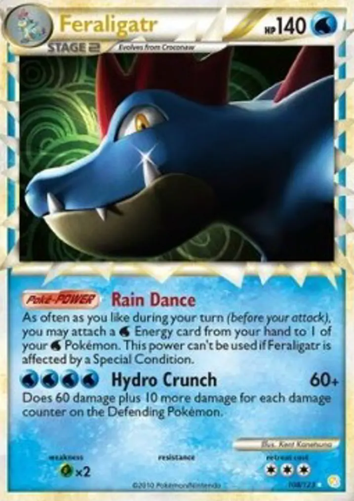 Feraligatr  Single: Pokemon HeartGold & SoulSilver Einzelkarte