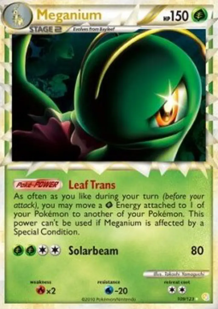 Meganium  Single: Pokemon HeartGold & SoulSilver Einzelkarte