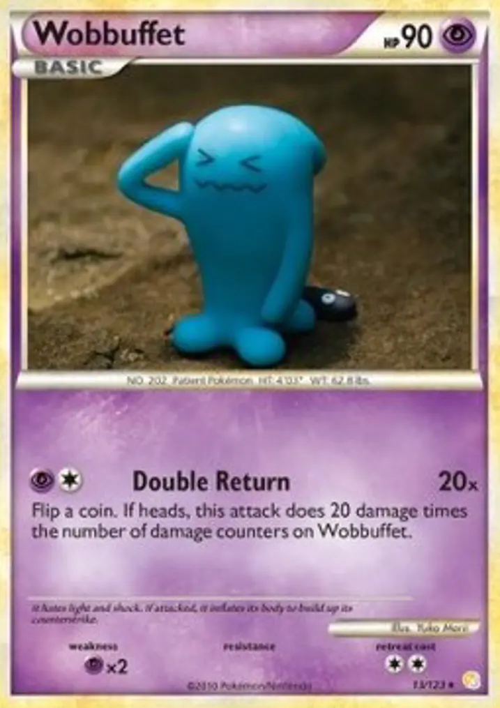 Wobbuffet  Single: Pokemon HeartGold & SoulSilver Einzelkarte