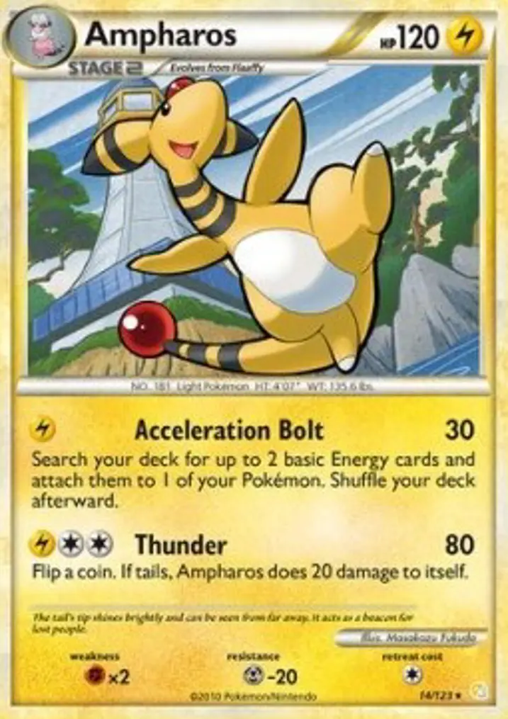 Ampharos  Single: Pokemon HeartGold & SoulSilver Einzelkarte