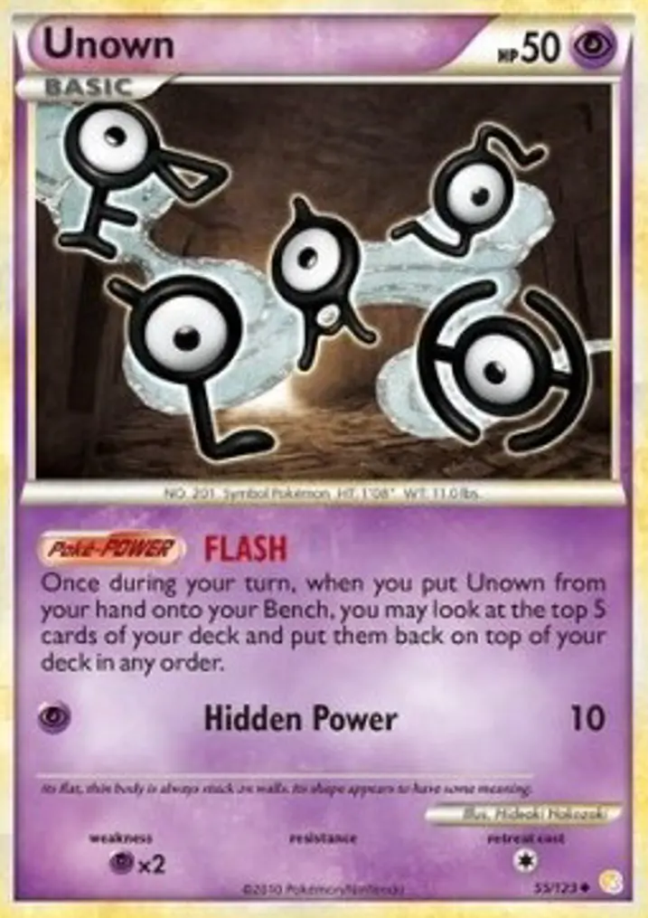 Unown  Single: Pokemon HeartGold & SoulSilver Einzelkarte