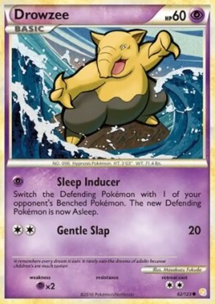 Drowzee  Single: Pokemon HeartGold & SoulSilver Einzelkarte