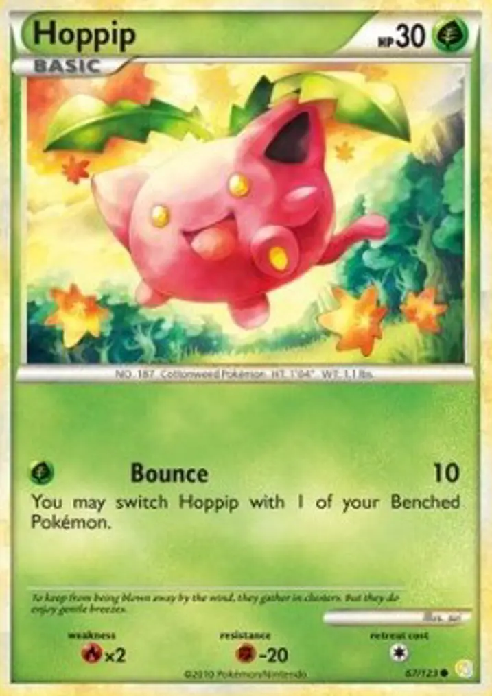 Hoppip  Single: Pokemon HeartGold & SoulSilver Einzelkarte