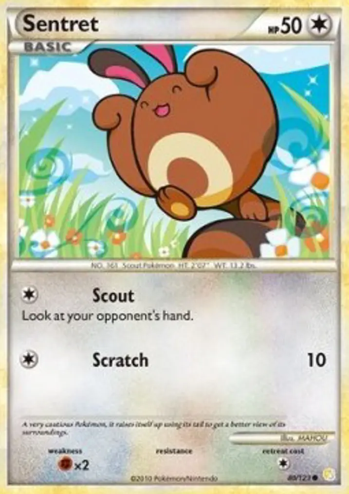Sentret  Single: Pokemon HeartGold & SoulSilver Einzelkarte