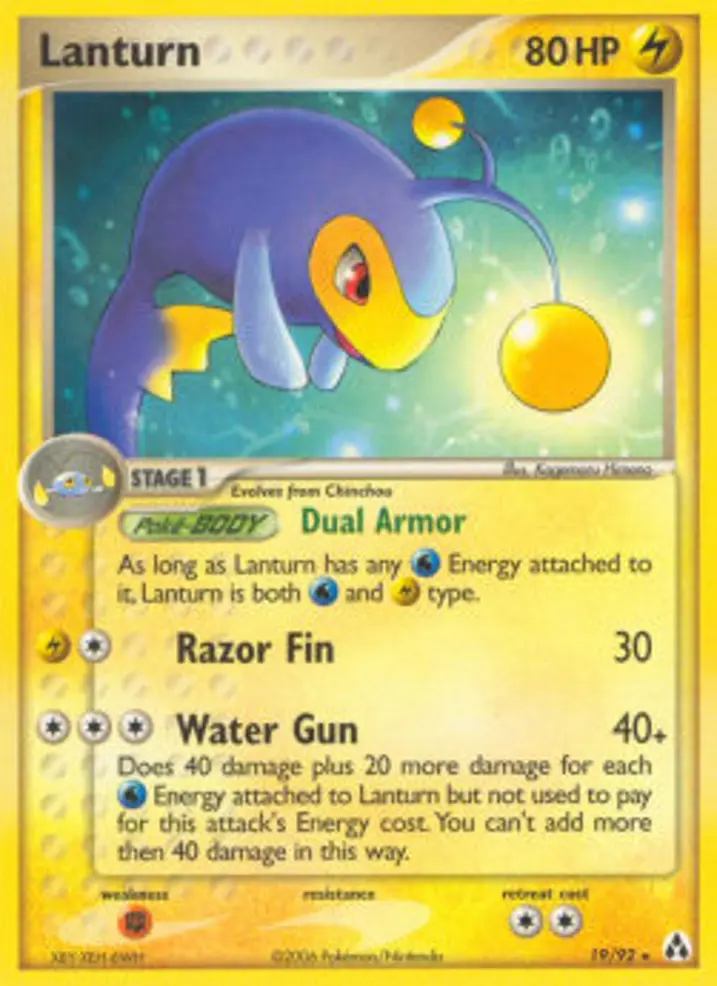 Lanturn  Single: Pokemon EX Legend Maker Einzelkarte