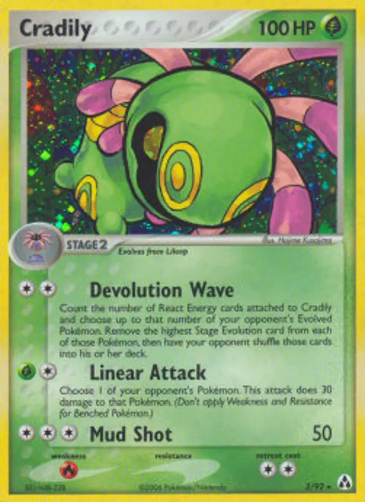 Cradily  Single: Pokemon EX Legend Maker Einzelkarte