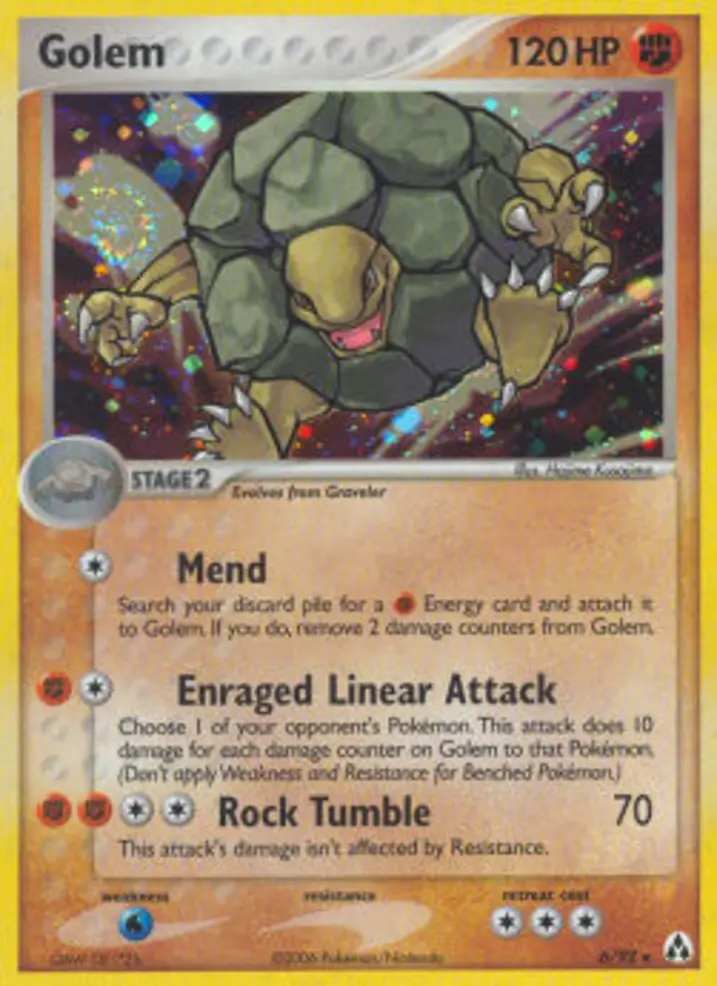 Golem  Single: Pokemon EX Legend Maker Einzelkarte